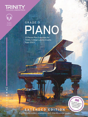 TRINITY PIANO EXAM PIECES & EXERCISES 2023 GR 3 EXTENDED OLA