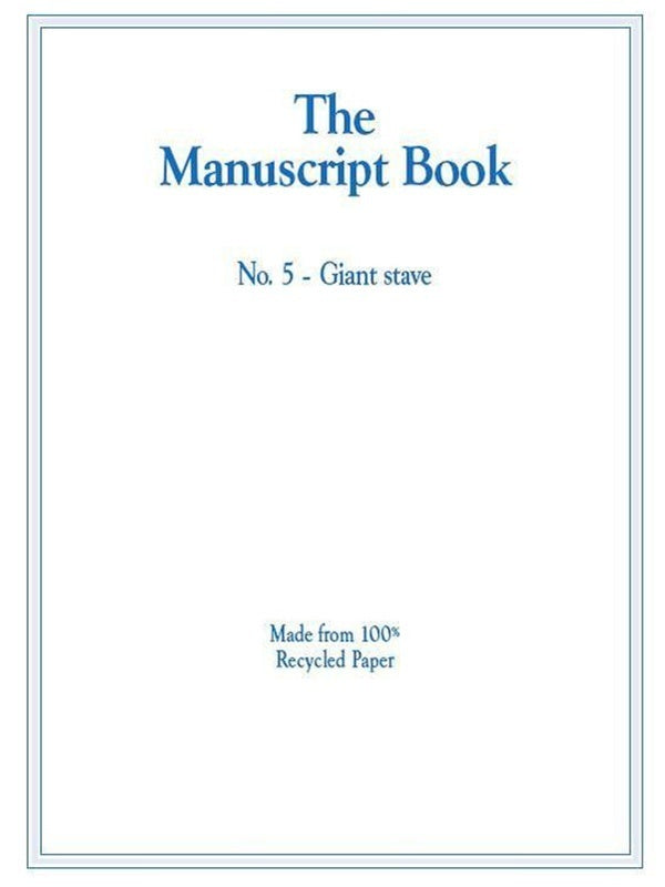 MANUSCRIPT BOOK 5 10 STAVE GIANT RECYCLED 20PP