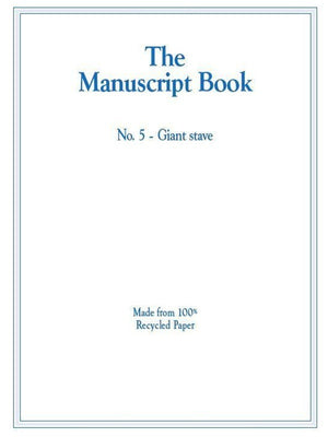 MANUSCRIPT BOOK 5 10 STAVE GIANT RECYCLED 20PP