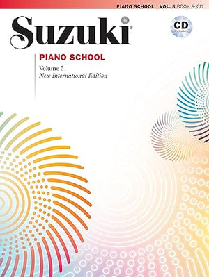 Suzuki Piano School Volume 5 Book & CD International Edition 32634