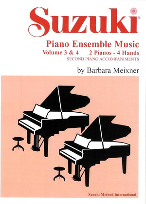 Suzuki Piano Ensemble Music Volumes 3 & 4 by Barbara Meixner 0752