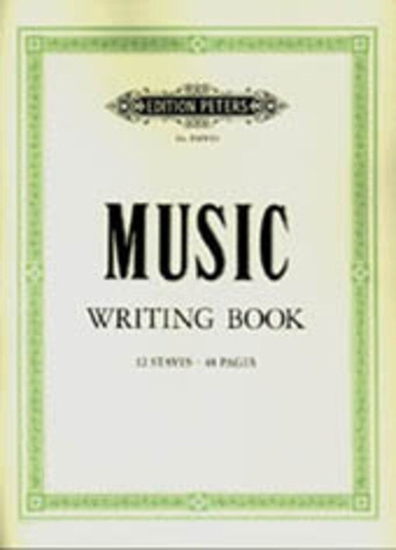 PETERS MUSIC WRITING BOOK 12 STAVE 48PP