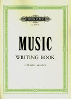 PETERS MUSIC WRITING BOOK 12 STAVE 48PP